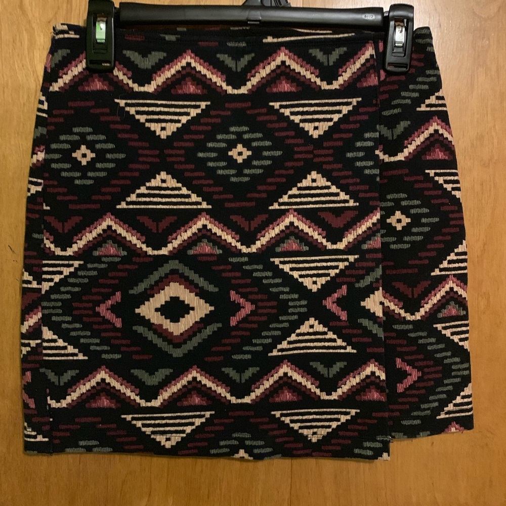 Tribal Layered Mini Skirt